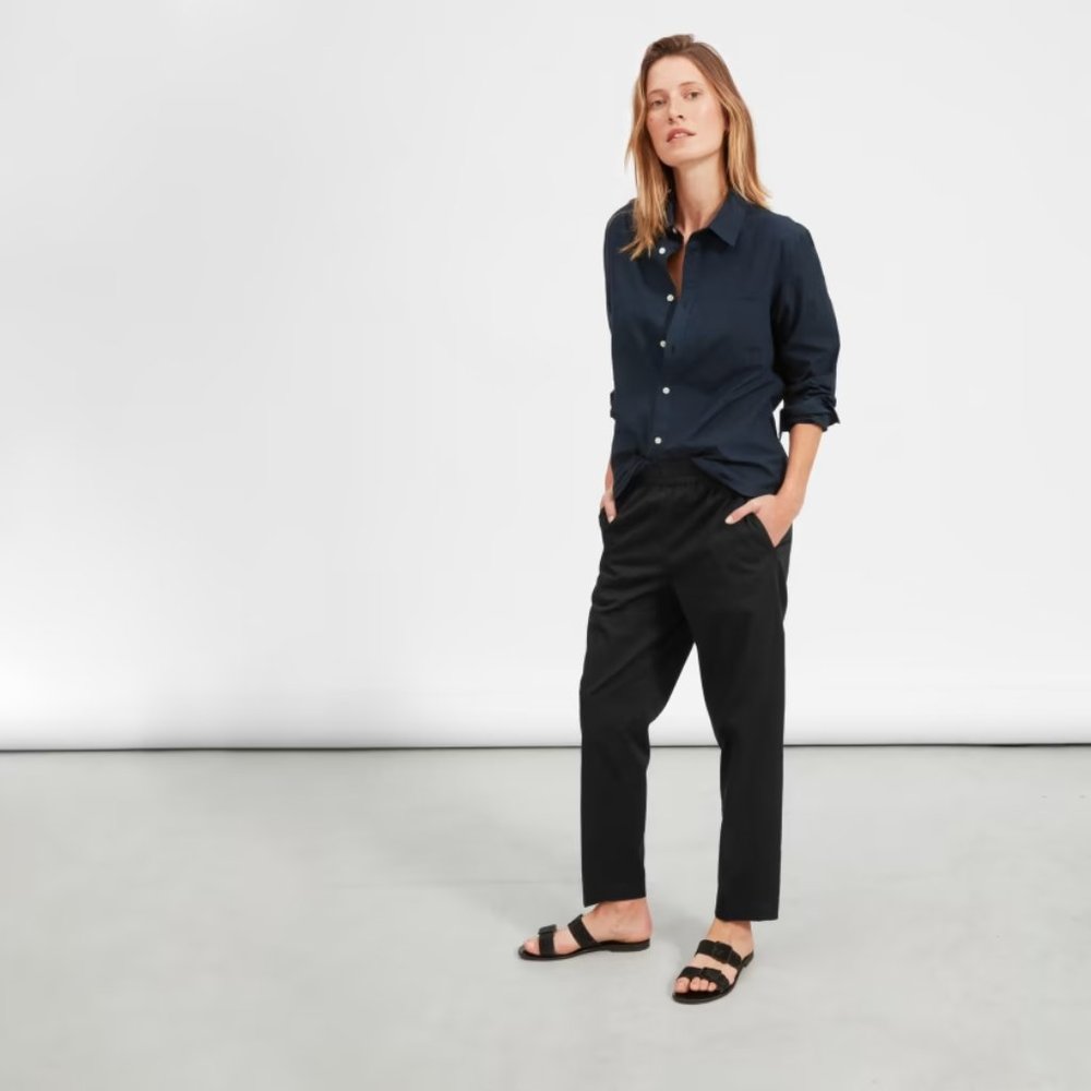 The Easy Chino Black Everlane pant size 8